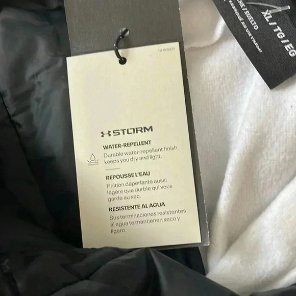 Men's Under Armour Utah Utes Hybrid Half-Zip Jacket - Black/White - Picture 16 of 16